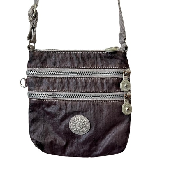 Kipling Women’s Metallic Grey Mini Crossbody bag - Picture 3 of 9